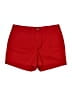 Maison Jules Solid Red Shorts Size 2 - photo 1
