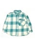 Zara Plaid Teal Long Sleeve Button-Down Shirt Size 9 - photo 1