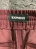 Express 100% Polyester Solid Burgundy Casual Pants Size S - photo 7
