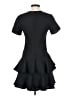 Rebecca Taylor Houndstooth Black Cocktail Dress Size 4 - photo 2