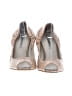 Lavender Label by Vera Wang 100% Leather Metallic Tan Wedges Size 6 - photo 2