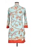 Barbara Gerwit Print Teal Cocktail Dress Size XL - photo 2