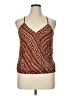 Shein 100% Viscose Brown Sleeveless Blouse Size XL - photo 1