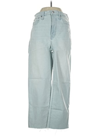 Madewell The Perfect Vintage Wide-Leg Crop Jean in Bosworth Wash: Raw-Hem Edition (view 1)