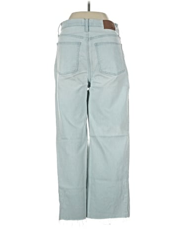 Madewell The Perfect Vintage Wide-Leg Crop Jean in Bosworth Wash: Raw-Hem Edition (view 2)