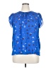 Fun2Fun 100% Polyester Blue Short Sleeve Blouse Size XL - photo 1