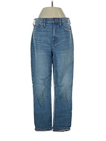 Madewell Classic Straight Jeans in Nearwood Wash (view 1)