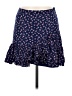 Aqua 100% Rayon Floral Blue Casual Skirt Size M - photo 1