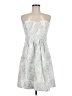 Cynthia Steffe Paisley Silver Cocktail Dress Size 8 - photo 1