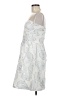 Cynthia Steffe Paisley Silver Cocktail Dress Size 8 - photo 5