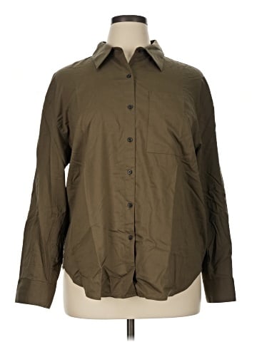 Calvin Klein Long Sleeve Button-Down Shirt (view 1)