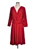 Lands' End Solid Red Casual Dress Size L - photo 1