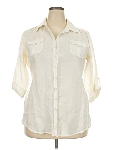 CAbi 3/4 Sleeve Button-Down Shirt (view 1)