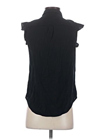 Who What Wear Sleeveless Button-Down Shirt (view 2)