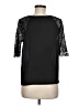 Everly 100% Polyester Black 3/4 Sleeve Blouse Size M - photo 2