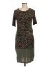 Lularoe Graphic Green Cocktail Dress Size L - photo 1