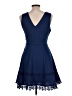 Mi ami 100% Polyester Solid Blue Casual Dress Size L - photo 2