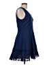 Mi ami 100% Polyester Solid Blue Casual Dress Size L - photo 4