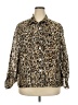 Ruby Rd. Animal Print Gold Long Sleeve Button-Down Shirt Size 20W - photo 1