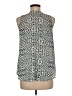 Trouve 100% Polyester Teal Sleeveless Blouse Size M - photo 2