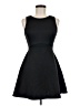 Aqua Solid Black Cocktail Dress Size M - photo 1
