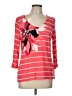 Apt. 9 100% Rayon Red 3/4 Sleeve T-Shirt Size L - photo 1