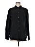 Equipment Chevron-herringbone Black Long Sleeve Button-Down Shirt Size M - photo 1