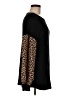 First Love Animal Print Black Pullover Sweater Size M - photo 4