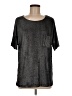 Joe Fresh Metallic Silver Short Sleeve T-Shirt Size M - photo 1