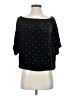 Intermix Polka Dots Black 3/4 Sleeve Top Size S - photo 1