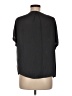 Naked Zebra 100% Polyester Solid Black Short Sleeve Blouse Size M - photo 2