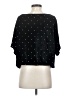 Intermix Polka Dots Black 3/4 Sleeve Top Size S - photo 2