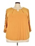 89th & Madison Orange 3/4 Sleeve Blouse Size 3X - photo 1