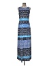 Tommy Bahama Graphic Stripes Blue Casual Dress Size M - photo 1