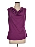Essentials by Milano Purple Sleeveless Blouse Size L - photo 1