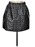 Pim + Larkin 100% Polyester Chevron-herringbone Black Formal Skirt Size S - photo 2