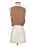 Paper Crane 100% Polyester Brown Sleeveless Blouse Size S - photo 1