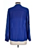 Forever 21 100% Polyester Blue Long Sleeve Blouse Size L - photo 2