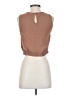 Paper Crane 100% Polyester Brown Sleeveless Blouse Size S - photo 2