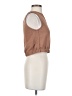 Paper Crane 100% Polyester Brown Sleeveless Blouse Size S - photo 4