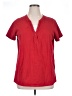 White Stag Red Short Sleeve Blouse Size 1X - photo 1