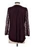 One September 100% Polyester Burgundy Long Sleeve Blouse Size S - photo 2