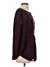 One September 100% Polyester Burgundy Long Sleeve Blouse Size S - photo 4