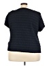 T Tahari 100% Polyester Black Short Sleeve Top Size 3X - photo 2