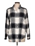 Athleta Plaid Gray Long Sleeve Button-Down Shirt Size L - photo 1