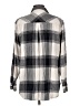 Athleta Plaid Gray Long Sleeve Button-Down Shirt Size L - photo 2