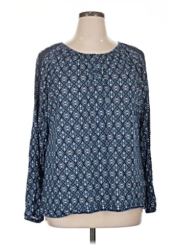 St. John's Bay Long Sleeve Blouse (view 1)