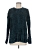 Orvis 100% Polyester Chevron-herringbone Teal Pullover Sweater Size M - photo 1