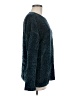 Orvis 100% Polyester Chevron-herringbone Teal Pullover Sweater Size M - photo 4