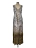 Apt. 9 Silver Casual Dress Size L - photo 1